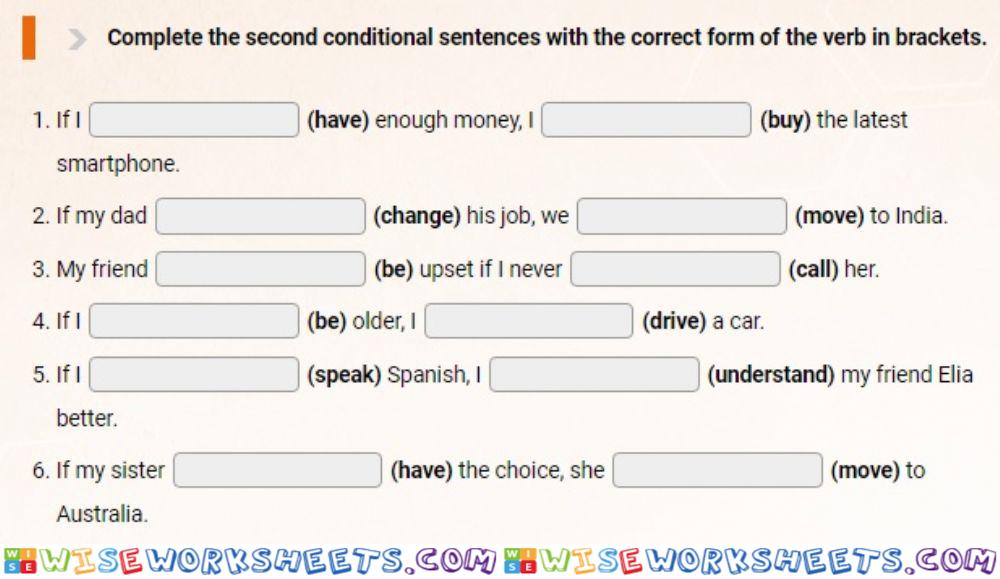 Second conditional