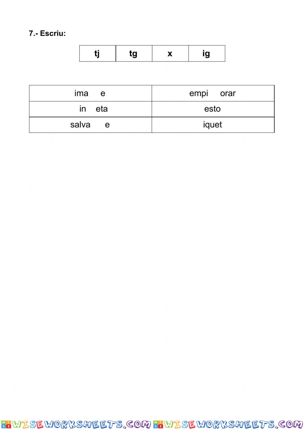 worksheet