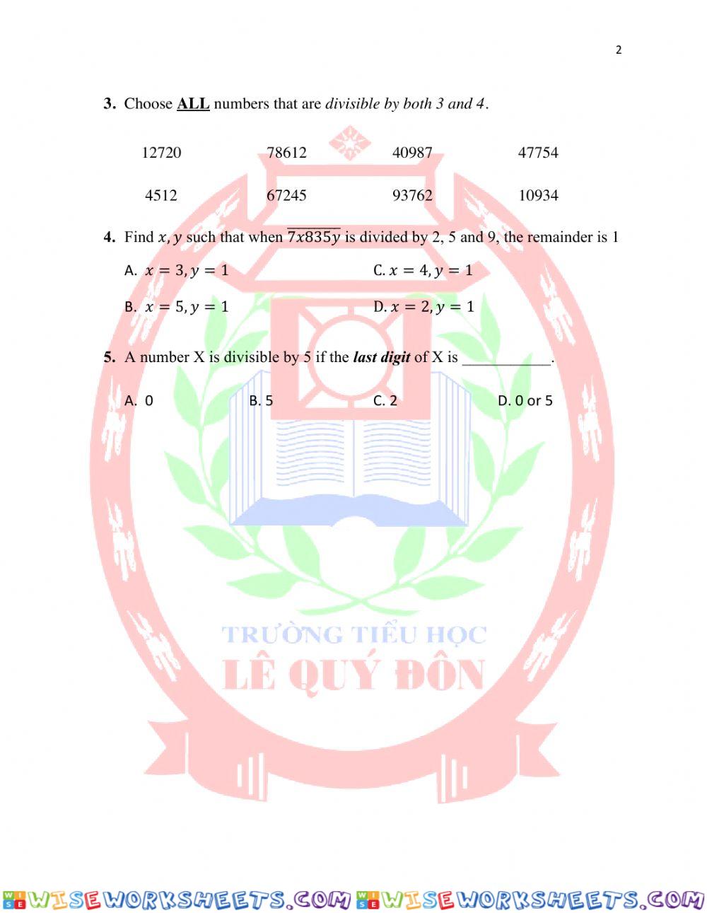 worksheet