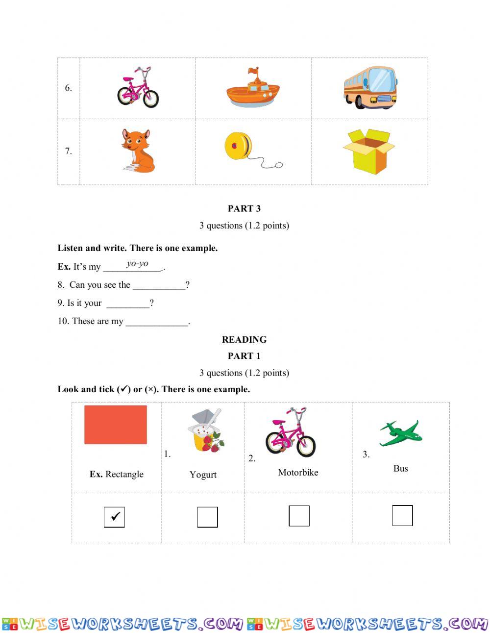 worksheet