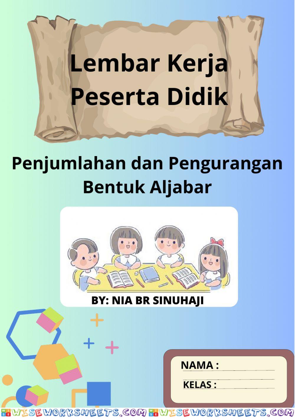 Penjumlahan dan Pengurangan Aljabar