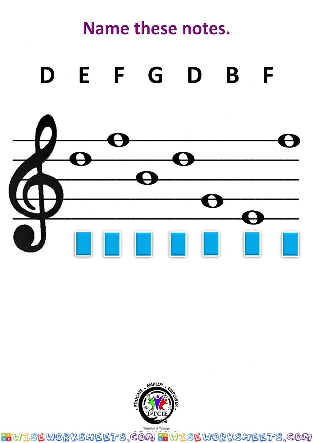 Lines of the Treble Clef