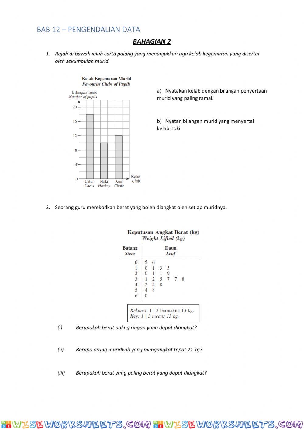 Bab 12 : pengendalian data ( bahagian 12)