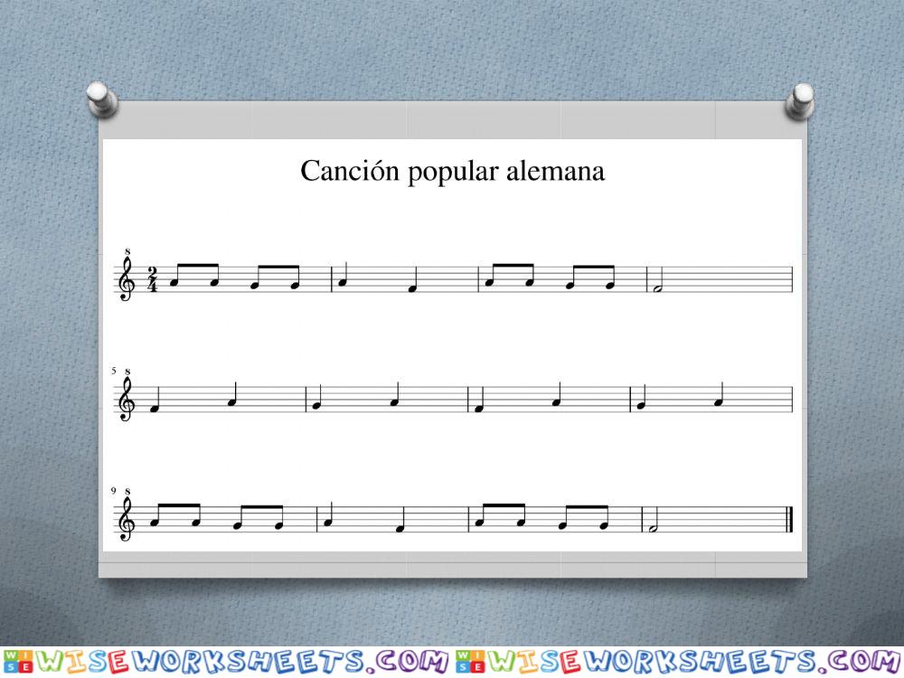 Canción popular alemana