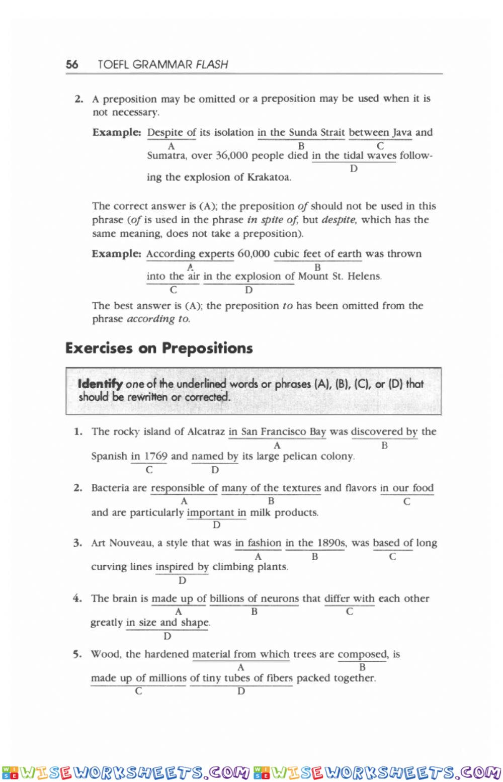 Toefl grammar practice 59