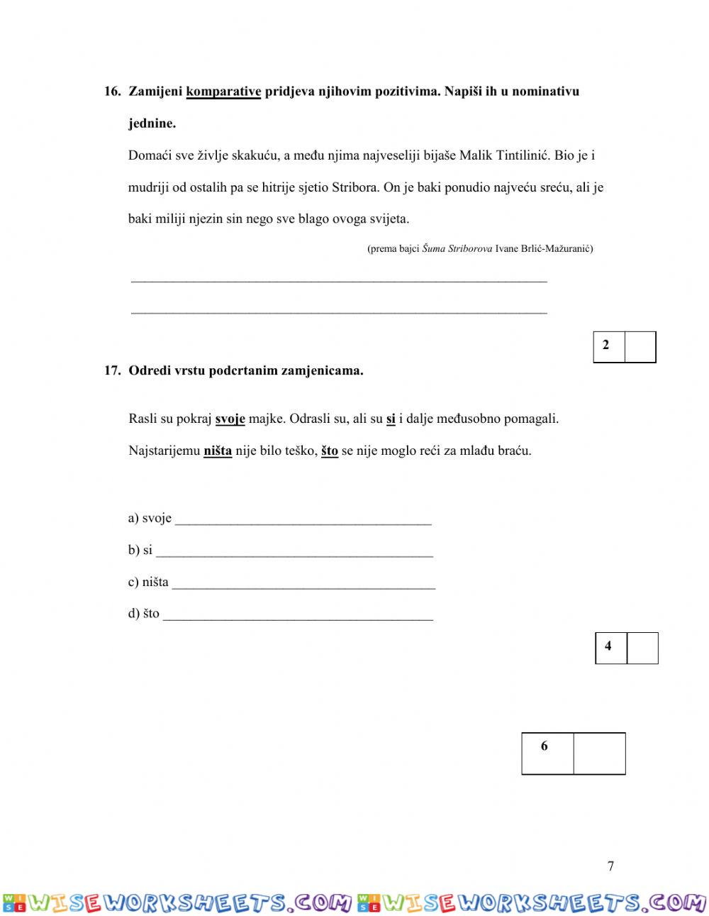 worksheet