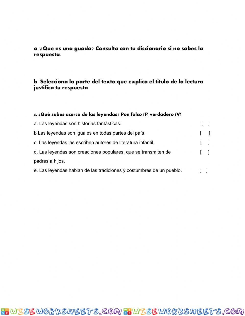 worksheet