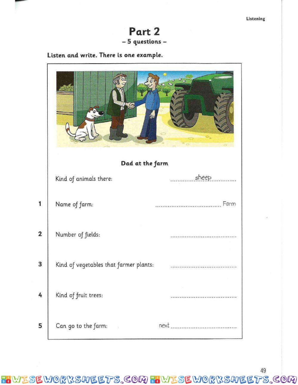 worksheet