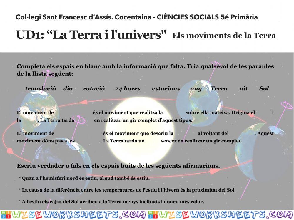 Els moviments de la terra