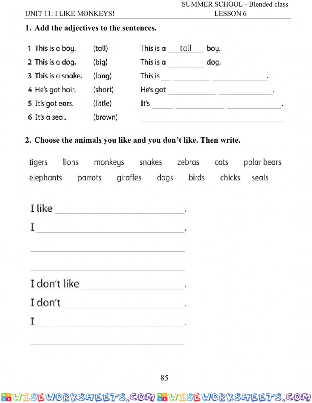 worksheet