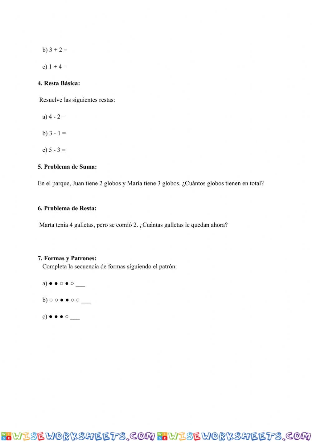 worksheet