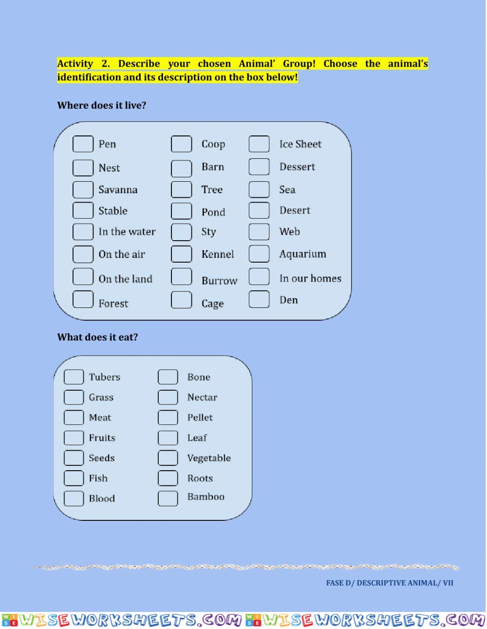 worksheet