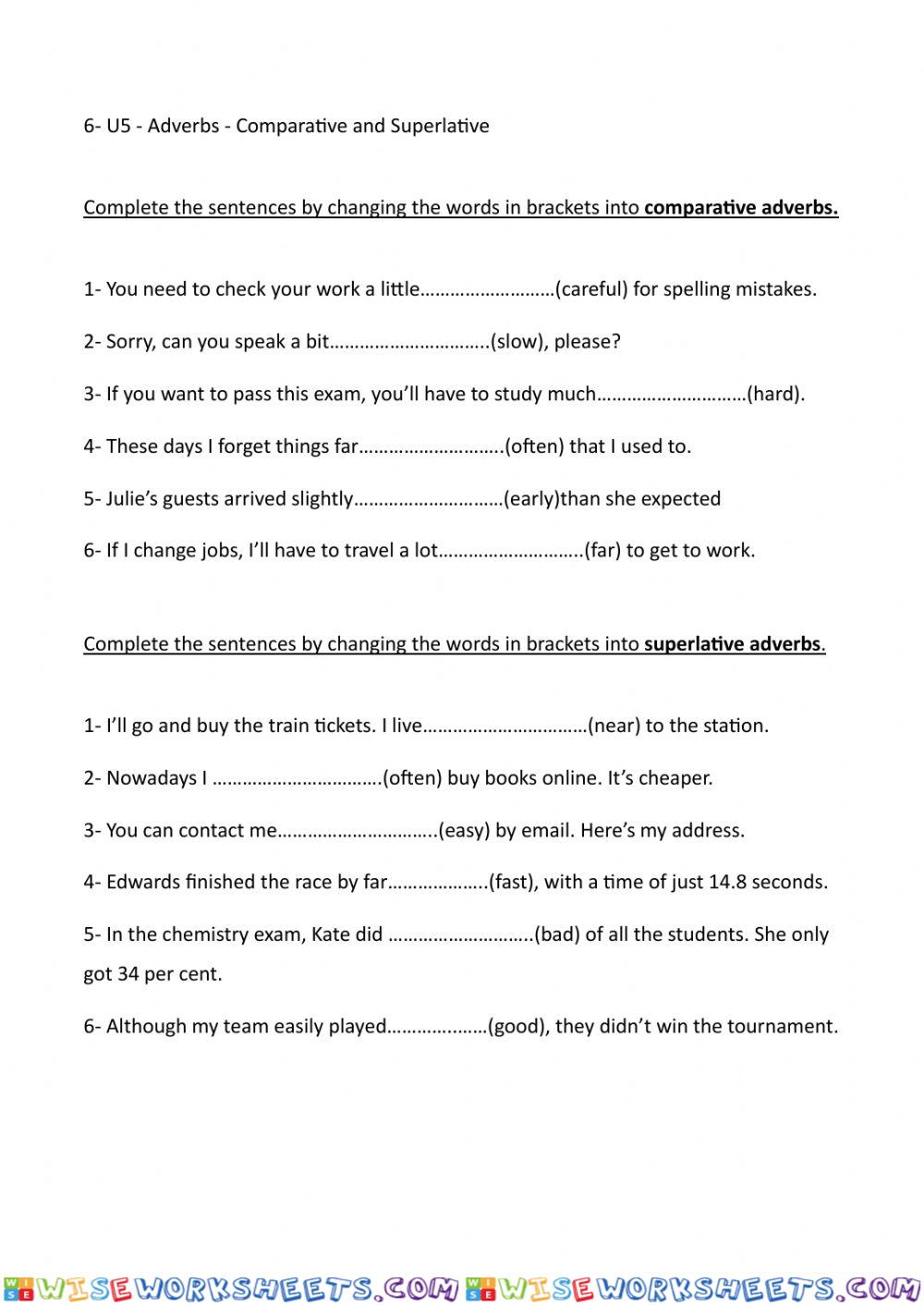 worksheet