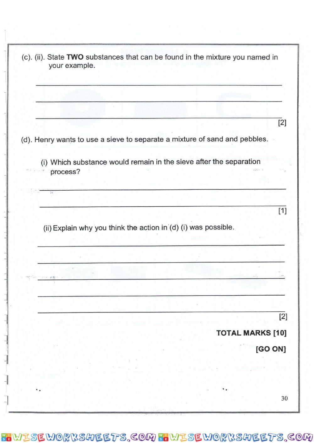 worksheet